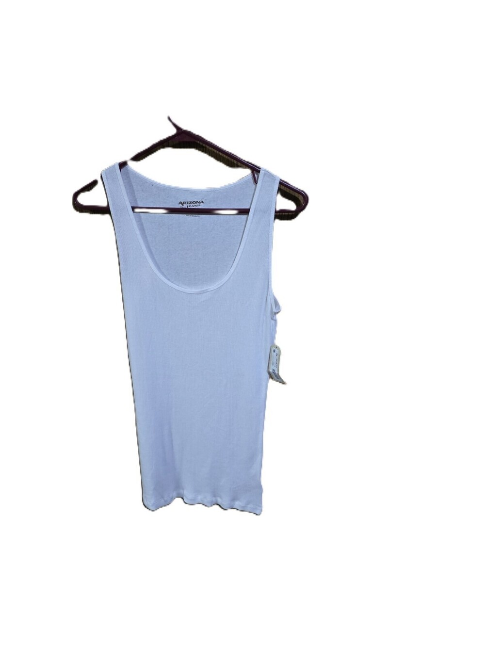 Arizona Jeans Co. White Ribbed Tank Top